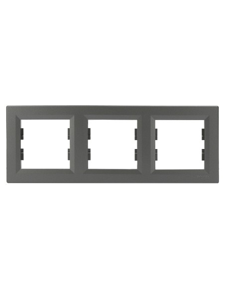 Asfora Ramka potrójna, pozioma, stalowe EPH5800362 Schneider