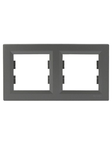 Asfora Ramka podwójna, pozioma, stalowe EPH5800262 Schneider