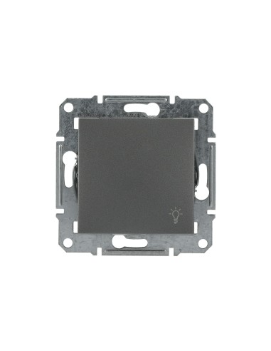 Asfora Przycisk "światło" bez ramki, stal EPH0900162 Schneider