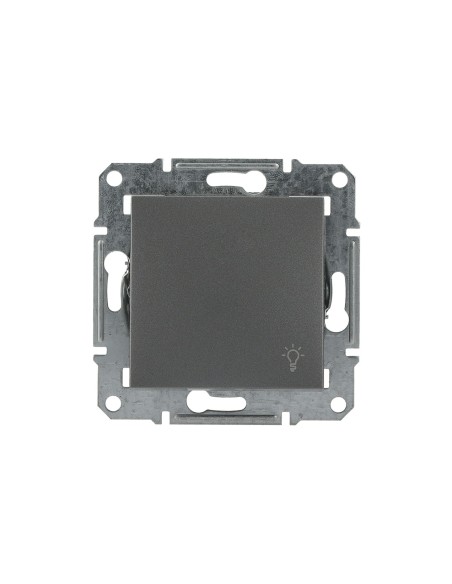 Asfora Przycisk "światło" bez ramki, stal EPH0900162 Schneider