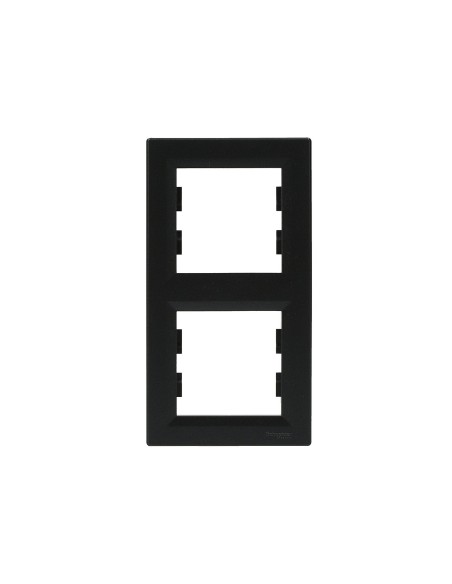 Asfora Ramka podwójna, pionowa, antracytowa EPH5810271 Schneider