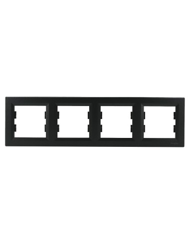 Asfora Ramka poczwórna, pozioma, antracytowa EPH5800471 Schneider