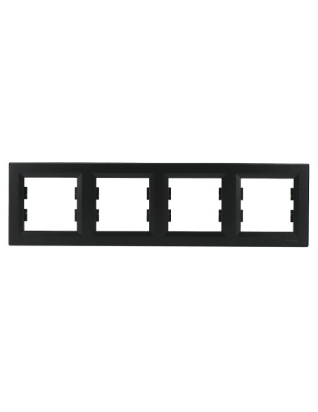 Asfora Ramka poczwórna, pozioma, antracytowa EPH5800471 Schneider