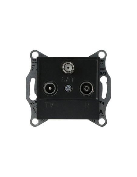 Asfora Gniazdo RTVSAT końcowe (1dB) bez ramki, antracytowe EPH3500171 Schneider