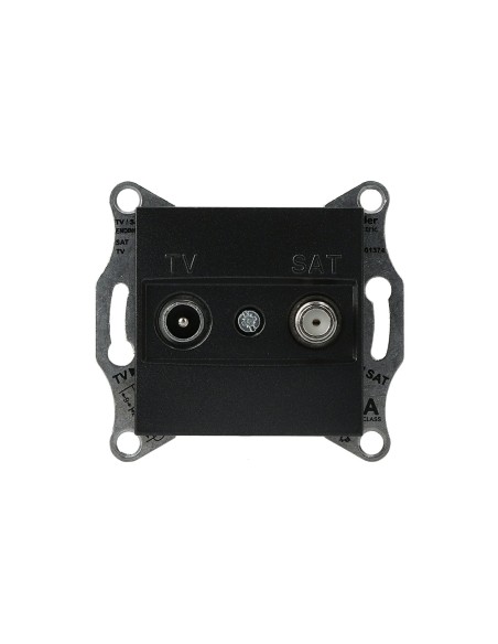 Asfora Gniazdo TVSAT końcowe (1dB) bez ramki, antracyt EPH3400171 Schneider