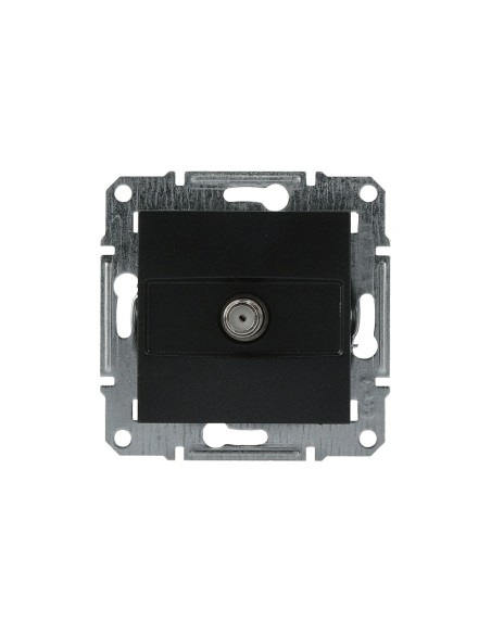 Asfora Gniazdo SAT końcowe bez ramki, antracytowe EPH3700171 Schneider