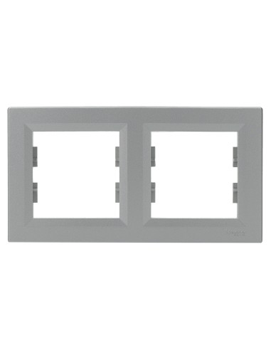 Asfora Ramka podwójna, pozioma, aluminiowa EPH5800261 Schneider
