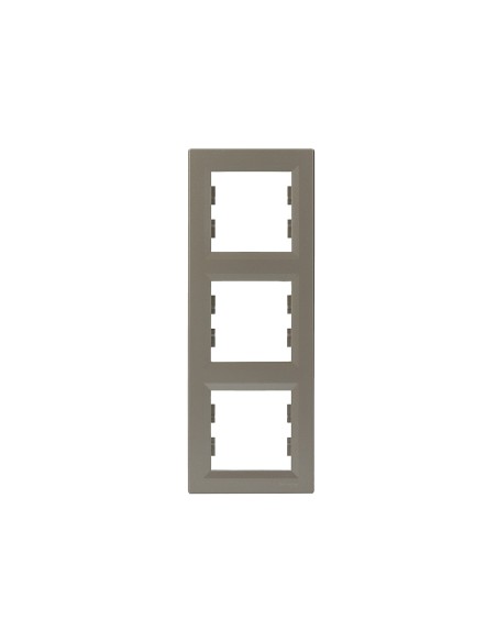 Asfora Ramka potrójna, pionowa, kolor brązowy EPH5810369 Schneider