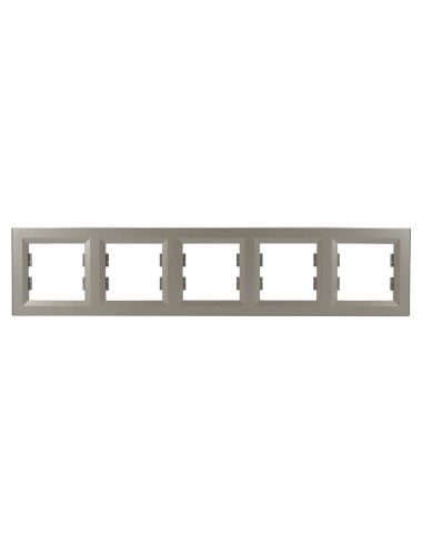 Asfora Ramka pięciokrotna pozioma, brązowa EPH5800569 Schneider