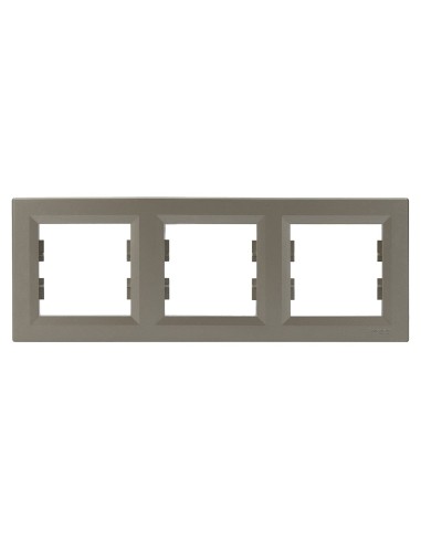 Asfora Ramka potrójna, pozioma, brązowa EPH5800369 Schneider