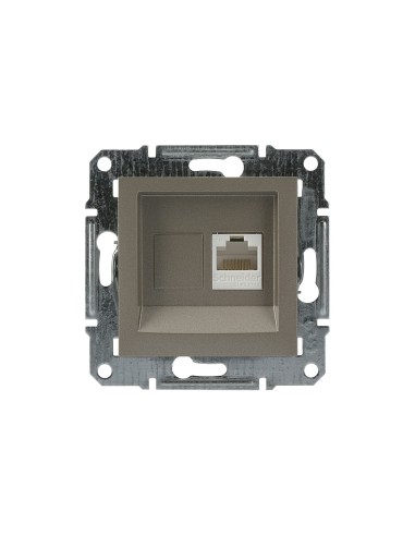 ASFORA Gniazdo komputerowe kat.5e UTP bez ramki br