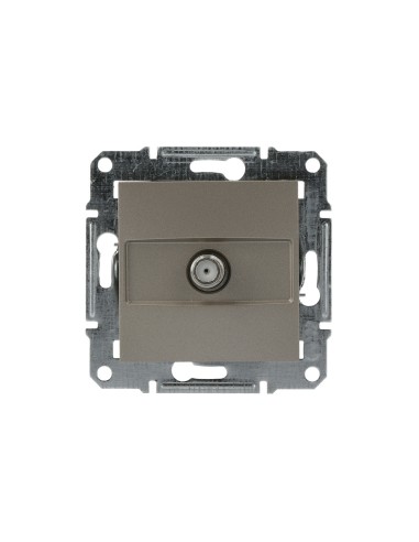 Asfora Gniazdo SAT końcowe bez ramki, brązowe EPH3700169 Schneider