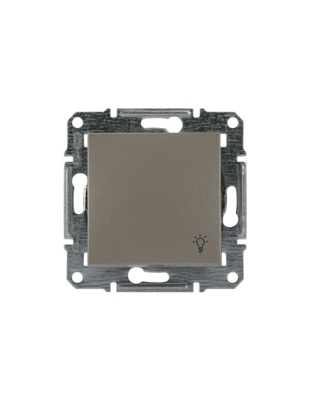 Asfora Przycisk "światło" bez ramki, brązowy EPH0900169 Schneider