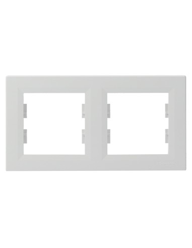 Asfora ramka 2-krotna pozioma biała EPH5800221 - hurtownia elektryczna Amper.pl