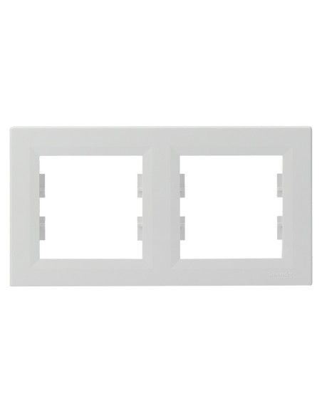 Asfora ramka 2-krotna pozioma biała EPH5800221 - hurtownia elektryczna Amper.pl
