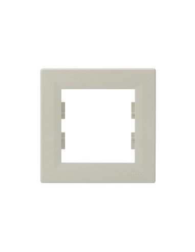 Asfora Ramka pojedyncza, pozioma, kremowa EPH5800123 Schneider