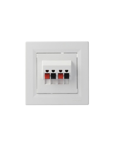 Asfora gniazdo głośnikowe uniwersalne białe EPH5700121 - hurtownia elektryczna Amper.pl