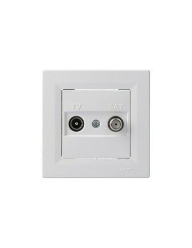 Asfora gniazdo TV SAT końcowe białe EPH3400121 - hurtownia elektryczna Amper.pl