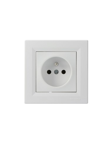 Asfora gniazdo pojedyncze 2p+z białe EPH2800121 - hurtownia elektryczna Amper.pl