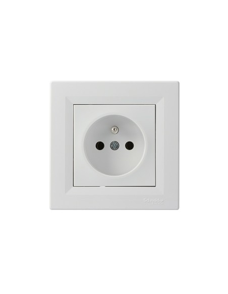 Asfora gniazdo pojedyncze 2p+z białe EPH2800121 - hurtownia elektryczna Amper.pl