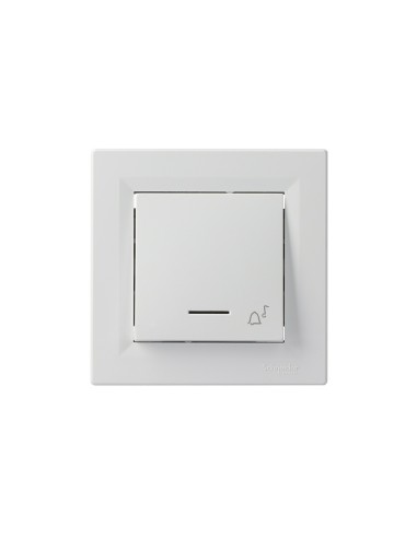 Asfora Przycisk "dzwonek" z podświetleniem, biały EPH1700121 Schneider