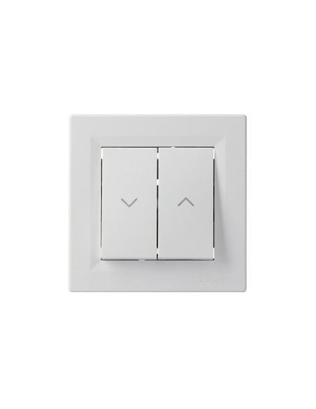 Asfora Przycisk żaluzjowy (zaciski śrubowe), biały EPH1300321 Schneider