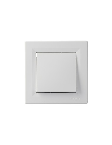 Asfora Przycisk (zaciski śrubowe), biały EPH0800321 Schneider