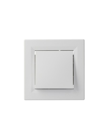 Asfora Przycisk (zaciski śrubowe), biały EPH0800321 Schneider