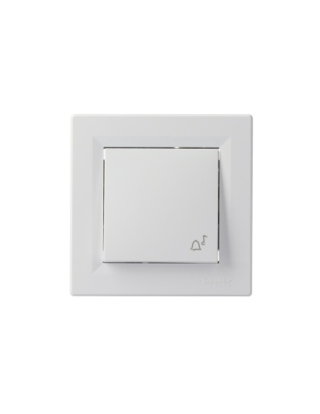 Asfora przycisk dzwonek biały EPH0800121 - hurtownia elektryczna Amper.pl