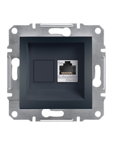 Asfora Gniazdo komputerowe kat.5e STP bez ramki, antracyt EPH5000171 Schneider