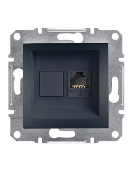 Asfora Gniazdo komputerowe kat.6 UTP bez ramki, antracyt EPH4700171 Schneider