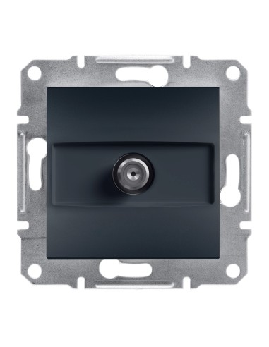 Asfora Gniazdo SAT przelotowe bez ramki, antracyt EPH3700271 Schneider