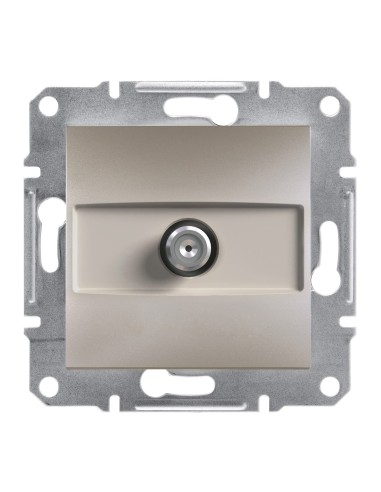 Asfora Gniazdo SAT przelotowe bez ramki, brązowe EPH3700269 Schneider