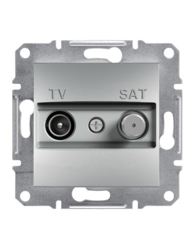 Asfora Gniazdo TVSAT przelotowe (8dB) bez ramki, aluminium EPH3400361 Schneider
