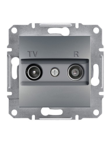 Asfora Gniazdo RTV przelotowe (8dB) bez ramki, stalowe EPH3300362 Schneider