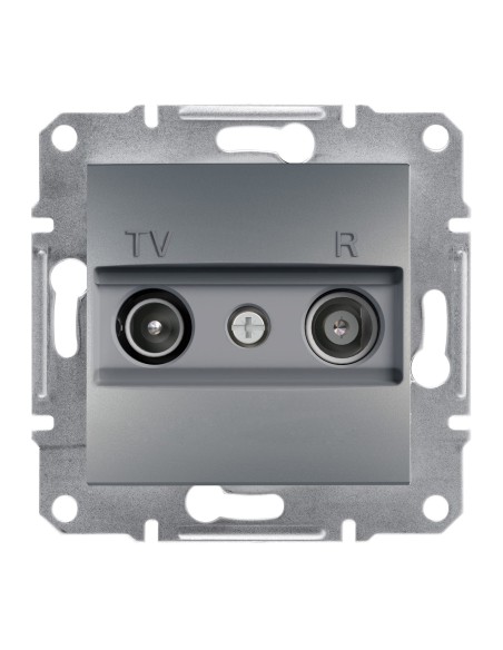 Asfora Gniazdo RTV przelotowe (8dB) bez ramki, stalowe EPH3300362 Schneider