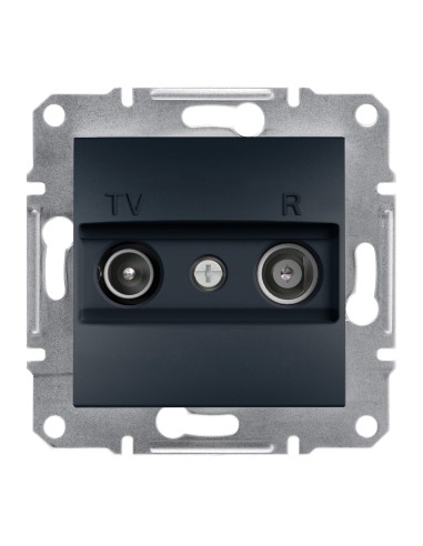 Asfora Gniazdo RTV przelotowe (4dB) bez ramki, antracyt EPH3300271 Schneider