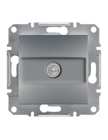 Asfora Gniazdo TV przelotowe (8dB), stal EPH3200362 Schneider