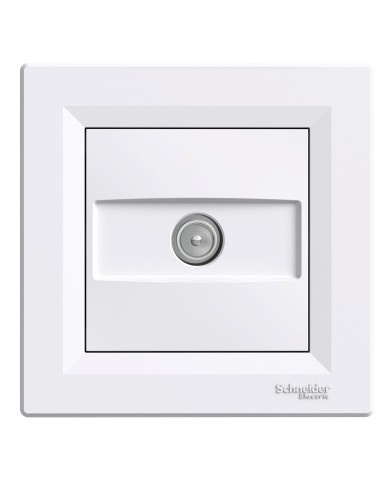 Asfora Gniazdo TV przelotowe (8dB), białe EPH3200321 Schneider