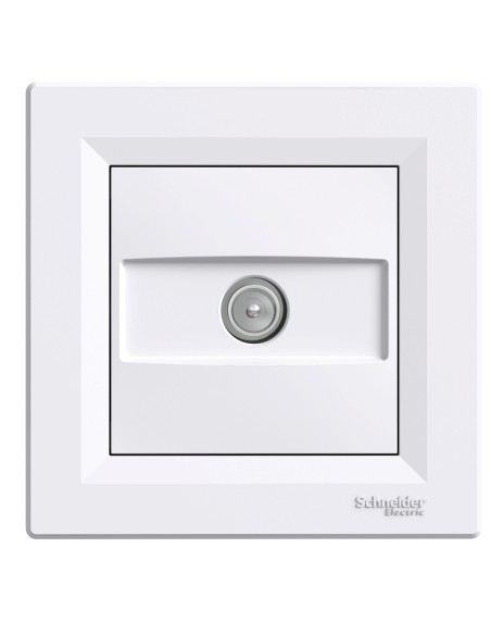 Asfora Gniazdo TV przelotowe (8dB), białe EPH3200321 Schneider