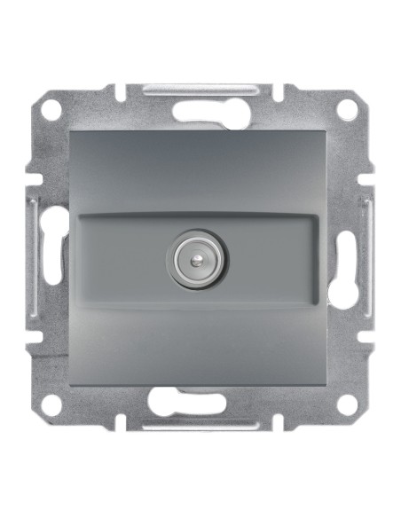 Asfora Gniazdo TV przelotowe (4dB) bez ramki, stal EPH3200262 Schneider