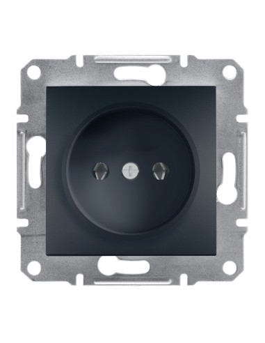 Asfora Gniazdo pojedyncze 2P bez ramki, antracyt EPH3000171 Schneider