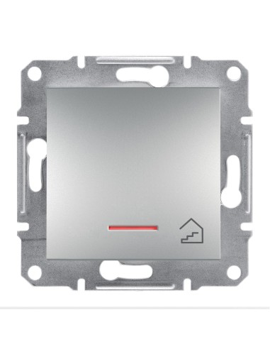 Asfora Przycisk "schody" z podś. bez ramki, aluminium EPH1900161 Schneider