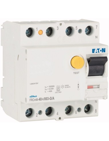 Wyłącznik różnicowoprądowy 4P 40A 0,03A Typ G/A 10kA FRCMM-40/4/003-G/A 170295