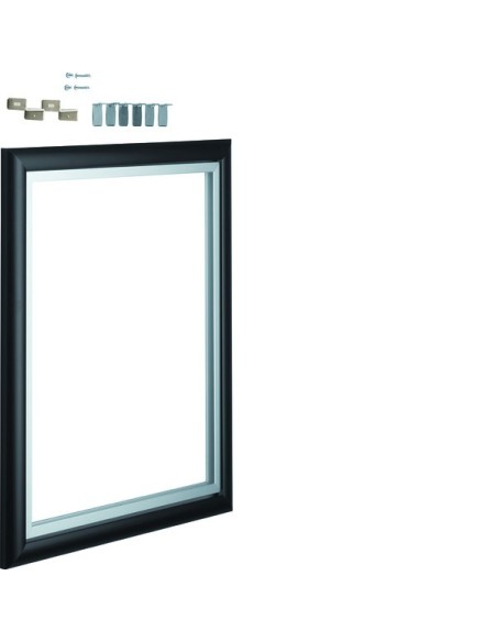 volta Ramka dekoracyjna do montażu lustra lub plakatu 2R czarna VZ803N Hager