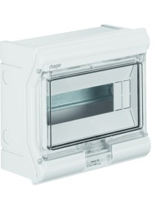 vector outdoor Rozdzielnica n/t IP65 odporna na UV bez przetłoczeń 1R/10M (1x10) VE110SN Hager 2