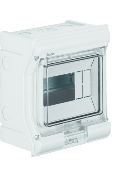 vector outdoor Rozdzielnica n/t IP65 odporna na UV przetłoczenia 1R/6M (1x6) VE106PN Hager