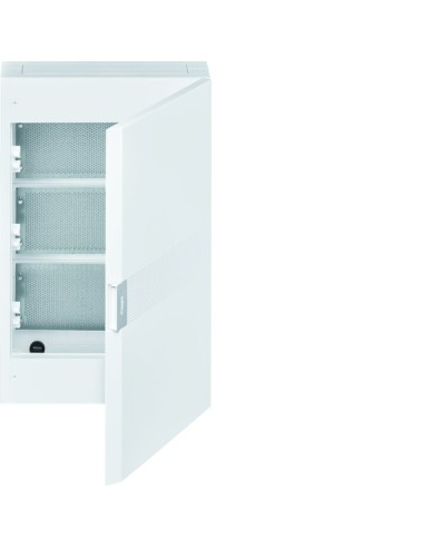 vega Rozdzielnica natynkowa teletechniczna 3R IP40, drzwi białe VB318MP Hager