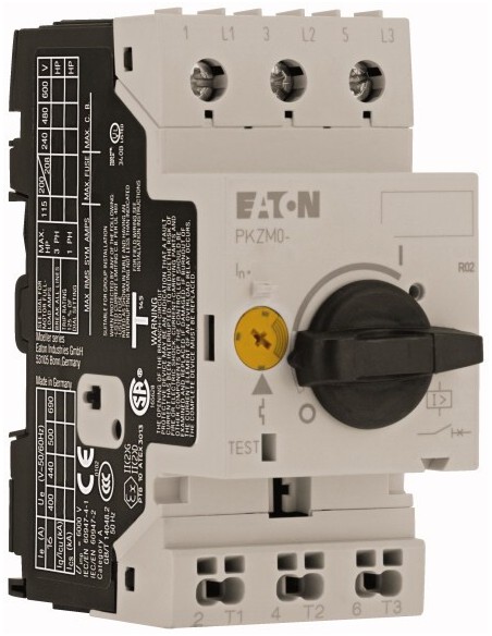 Wyłącznik silnikowy, 4 kW, 6.3 - 10 A, Po stronie zasilania: zaciski śrubowe/po stronie wyjścia: Zaciski sprężynowe Push-In