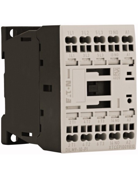 Stycznik mocy, 3-biegunowe, 380 V 400 V 4 kW, 1 zestyk zwierny, 220 V 50/60 Hz, Praca AC, Zaciski sprężynowe Push-In